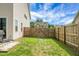 Fenced backyard with green grass, ideal for pets and recreation at 523 Kilarney Rd, Summerville, SC 29483