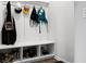Functional mudroom with built-in bench, cubbies, and shoe storage to keep everything organized and tidy at 523 Kilarney Rd, Summerville, SC 29483