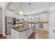 Bright kitchen featuring stainless steel appliances, granite countertops, and a large center island at 548 Sea Foam St, Summerville, SC 29486