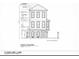 Street elevation blueprint showcasing the architectural design of the property at 6 Kirkland Lane, Charleston, SC at 6 Kirkland Ln, Charleston, SC 29401