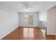 Airy bedroom with ceiling fan, window and hardwood flooring at 700 Daniel Ellis Dr # 11302, Charleston, SC 29412