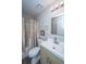 Bathroom featuring a shower-tub combo, modern vanity and lighting at 717 Temple Road # B, Ladson, SC 29456
