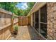 Charming covered patio with a peaceful setting and privacy fence, perfect for outdoor relaxation at 717 Temple Road # B, Ladson, SC 29456