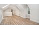 This bedroom features light-colored wood floors, two skylights, and a small window at 82 Ponsbury Rd, Mount Pleasant, SC 29464