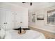 Bedroom with a tray of wine, and two glasses on the bed at 82 Ponsbury Rd, Mount Pleasant, SC 29464