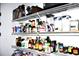 Well-stocked pantry features adjustable wire shelving for organized storage at 9694 Roseberry St, Ladson, SC 29456
