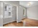 Bedroom with neutral walls, hardwood floors and windows for natural light at 6 Kirkland Ln, Charleston, SC 29401