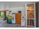 Enclosed storage space featuring wood and plastic storage solutions at 1064 Blackbear Dr, Edisto Island, SC 29438