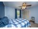 Inviting bedroom with a ceiling fan, window, and closet at 110 Cantering Hills Ln, Summerville, SC 29483