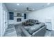 Living room showcasing a cozy fireplace, built-in shelving, and stylish grey seating at 110 Cantering Hills Ln, Summerville, SC 29483