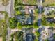 Birds-eye view shows property location and street access at 121 Harrison St, Varnville, SC 29944