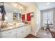 Bathroom features a vessel sink on a granite countertop, and decorative towels at 127 Travis Hill Rd, Moncks Corner, SC 29461
