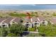 Aerial view of charming vacation home complex with beach access and beautiful water views at 1376 Pelican Watch Villas, Seabrook Island, SC 29455