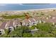 Aerial view of charming vacation home complex with beach access and beautiful water views at 1376 Pelican Watch Villas, Seabrook Island, SC 29455