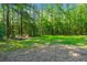 Outdoor fire pit area surrounded by lush greenery with two chairs for relaxing evenings at 152 Candace Dr, Ridgeville, SC 29472