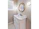 This bathroom boasts a marble countertop vanity and stylish fixtures at 158 Darlington Ave, Charleston, SC 29403