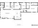 Detailed floor plan highlighting the layout and dimensions of the home, including bedrooms and living spaces at 158 Darlington Ave, Charleston, SC 29403
