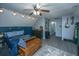 Bedroom showcasing unique decor, sloped ceilings, and a vintage aesthetic at 208 Waterford Ln, Summerville, SC 29483