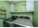 Convenient laundry room with modern appliances, storage cabinets, and a functional layout at 208 Waterford Ln, Summerville, SC 29483