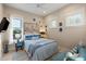 Nautical-themed bedroom with blue accents, comfortable bed, and natural light creating a relaxing atmosphere at 2213 Rolling Dune Rd, Seabrook Island, SC 29455