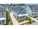 Aerial view of the property highlighting the spacious backyard and neighborhood at 238 Bird Song Path, Summerville, SC 29485