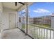 Cozy screened porch providing relaxing outdoor living space at 242 Swallowtail Ln, Goose Creek, SC 29445