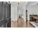 Elegant foyer with hardwood floors and view of the open-concept living spaces at 2467 Bergeron Way, Mount Pleasant, SC 29466