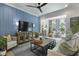 Cozy living room with comfortable seating, modern entertainment center, and stylish decor at 2648 Balena Dr, Mount Pleasant, SC 29466