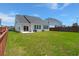 Spacious backyard with lush green grass, patio, and fencing for privacy at 341 Witch Hazel St, Summerville, SC 29486
