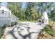 Outdoor patio with fireplace, perfect for relaxing and enjoying the serene backyard at 3864 Summerton St, Mount Pleasant, SC 29466
