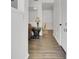 Entryway shows wood floors leading to the living and dining areas for a great flow at 406 Carolina Cir, Ladson, SC 29456
