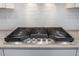 Close up of the gas cooktop on the kitchen counter at 413 Eagleview Dr, Moncks Corner, SC 29461