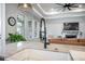 Farmhouse sink with white countertops and modern faucet in kitchen at 413 Eagleview Dr, Moncks Corner, SC 29461