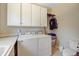 Functional laundry room with storage cabinets and modern appliances for efficient laundry tasks at 4227 Sawgrass Dr, North Charleston, SC 29420