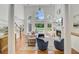Bright living room with tall windows, fireplace, hardwood floors, and an open floor plan great for entertaining at 4227 Sawgrass Dr, North Charleston, SC 29420