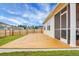 Relax on the deck with views of a fenced backyard and neighborhood homes at 513 Donnas View Way, Summerville, SC 29486