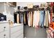 A walk-in closet, with abundant storage shelves and hanging rods, keeps everything neatly organized at 513 Donnas View Way, Summerville, SC 29486