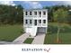 Charming three-story home with a two-car garage, white stairs, and gray siding, nestled among mature trees at 754 Minton Rd, Charleston, SC 29414