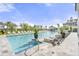 Inviting in-ground pool with lounge chairs and serene landscaping at 7935 Flagship Ln, Johns Island, SC 29455