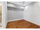 Bedroom featuring unique wallpaper, wood floors, and recessed lights at 80 Smith St, Charleston, SC 29401