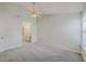 Bright bedroom with a ceiling fan and views of an ensuite bathroom at 8028 Vermont Rd, North Charleston, SC 29418