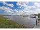 Picturesque dock featuring boat lift and gazebo perfect for boating and enjoying waterfront living at 8346 Chisolm Plantation Rd, Edisto Island, SC 29438