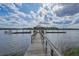 Stunning pier leading to gazebo on deep water offers panoramic views and relaxation at 8346 Chisolm Plantation Rd, Edisto Island, SC 29438