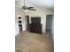 Bedroom featuring carpet flooring, ceiling fan, and en-suite bathroom and closet at 9217 Southern Oak Ln, Ladson, SC 29456