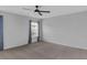 Bedroom features include neutral carpeting, ceiling fan, and window at 9923 Honeylocust Ln, Ladson, SC 29456