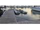 A private boat dock featuring modern boat lift and stunning views at We 10Th St # B11, Folly Beach, SC 29439