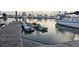 A private boat dock featuring modern boat lift and stunning views at We 10Th St # B11, Folly Beach, SC 29439