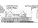 Architectural sketch of a two-story house with a inviting front porch and classic design details at 0 Faulkner Dr, Mount Pleasant, SC 29466