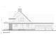 Right elevation displaying dimensions and architectural details, including a two-car garage at 0 Faulkner Dr, Mount Pleasant, SC 29466