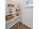 Organized walk-in pantry with wire shelving offering plenty of storage space at 1007 Swamp Rose Run, Summerville, SC 29485